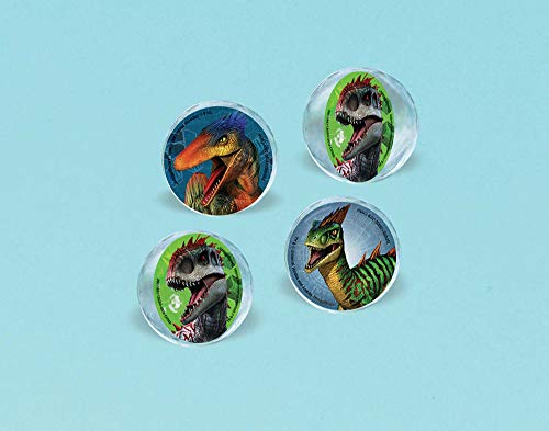 Balle rebondissante dinosaure Jurassic World, lot de 4 cadeaux pour anniversaire enfant