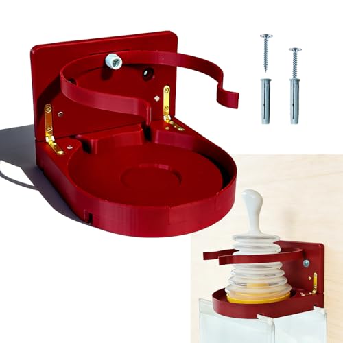 First Aid Equipment Wall Mount | Compatible with LifeVac | Choking Rescue Device Holder | Red...