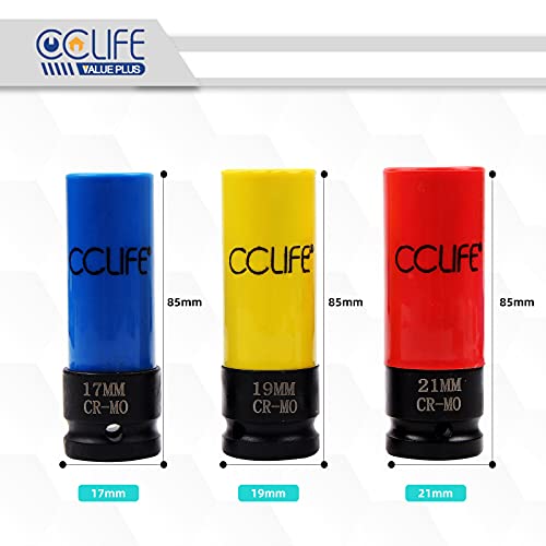 Schlagschrauber-Nüsse CCLIFE 3-teilig 1/2 Zoll
