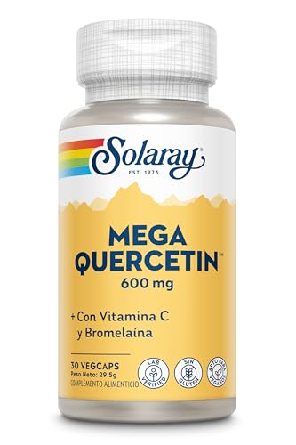 Solaray Mega Quercetin 600mg | Quercetina | 30 VegCaps, 30 unidad, 1