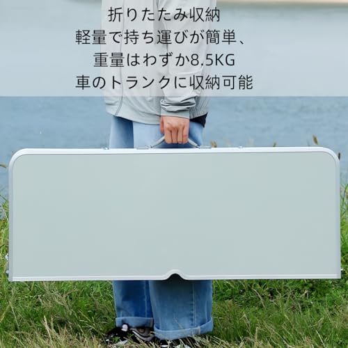 RoBeKaU 折りたたみガーデンテーブル オールインワン HWZDZYT0102 の商品画像 3