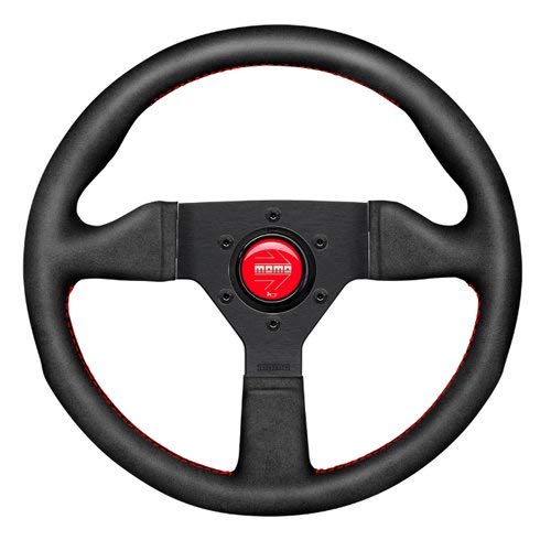 MOMOMCL35AL3B Monte Carlo 350 Steering Wheel Alcantara Red Stitch