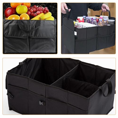 Boîte à outils portable de coffre de voiture avec compartiments