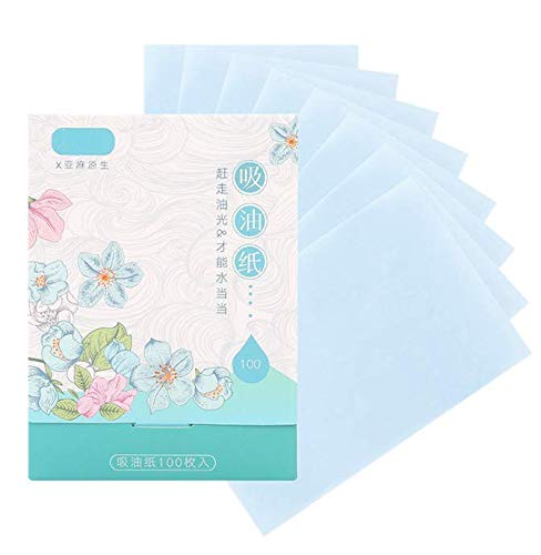 JQYXSS 200 Sheets Translucent Oil Blotting Paper Sheets for Facial Skin Care and Travel Supplies