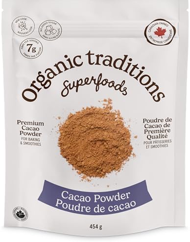 Organic Traditions Cacao Powder - 454 grams/16 ounces…