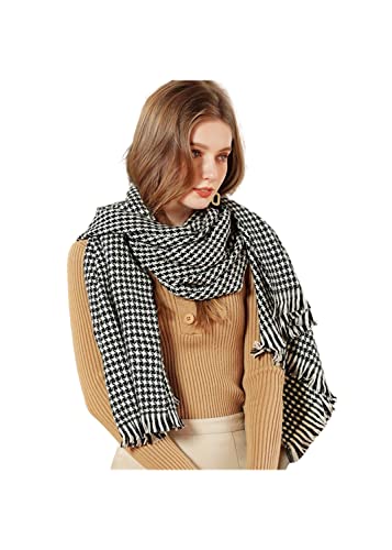 Châle des femmes chaudes et élégantes LOTIE : écharpe plaid idéale pour l'hiver au bureau