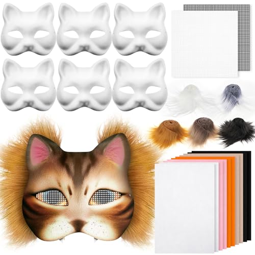 Seenelling DIY Therian Mask Kit 󔒂̔L}XN tFgnV[g vbVtFCNt@[ACbV Therian Gear Therian Stuffp (19AaVJ[)