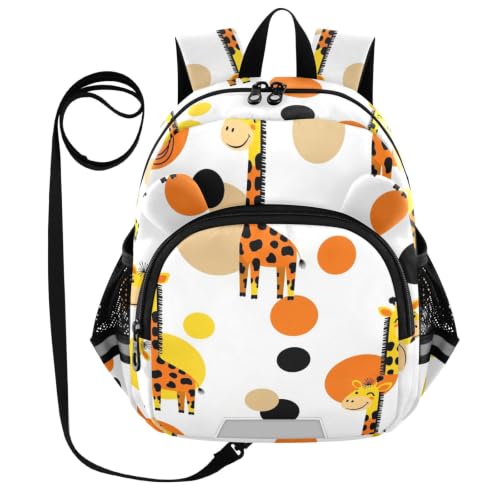 Sac à dos avec laisse pour enfants ODAWA girafe blanc taille S