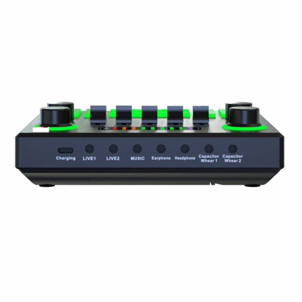 DJ-Controller, Live-Soundkarte, professionelle Aufnahme, tragbarer Mixer, Sound, Live-Übertragung, Soundkarte