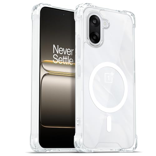 Image of AESTMO Clear Back Cover for OnePlus Nord CE 5 5G | 360 Protection | Transparent Back Cover for OnePlus Nord CE 5 5G (PC + TPU, Compatible with MagSafe Accessories, Transparent Bumper)