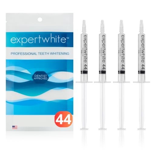 Image of 44% Teeth Whitening Gel - Refills for Trays - Professional Strength Carbamide Petoxide Syringes, 4 x 3cc, 15-Minute Treatment, Gels Only (No Trays)