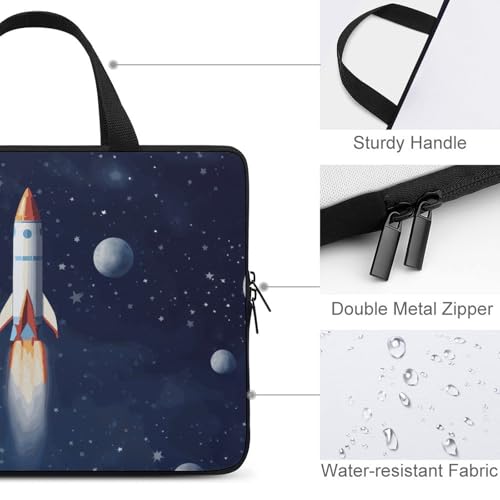 Housse ordinateur 13 pouces Rocket in space pour café coworking