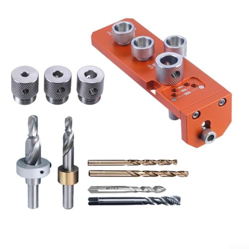 Zeroupshop Lot de 10 fixations de perçage et de taraudage multifonctions pour profilés en aluminium série 20/30/40 Rail réglable 100-300 mm, double trou fraisé et traversant