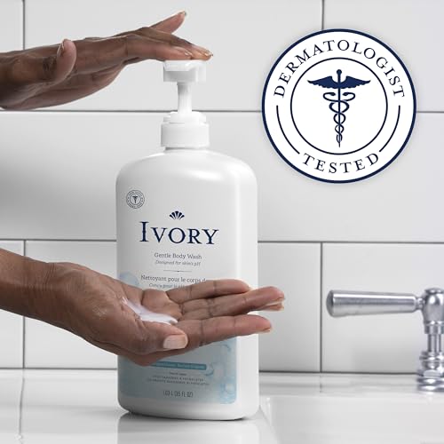 Ivory Body Wash, Designed for the Whole Family, Gentle Formula, Free of Dyes Heavy Perfumes Parabens Phthalates & Silicones, Original Scent, 35 oz - Image 4