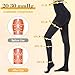 Myshear Medical Compression Pantyhose for Women Men, 20-30 mmHg Graduated Compression Tights, Closed Toe Compression Stockings, Support Hose, High Waist Compression Leggings for Varicose Veins, Edema