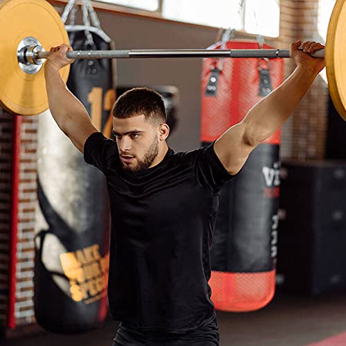 3 Packs Workout Shirts For Men - Activewear Tops Gym Shirts Dry Fit Mesh Moisture Wicking Running Fitness Short Sleeve Crewneck Sports Athletic T-Shirt Tops 3P05-Black-M #TOP4