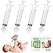 JUSONEY Baby Nose Syringe - Professional Fly Baby Irrigator with Clean and Reusable Silicone Nose Tips (4 Pieces)