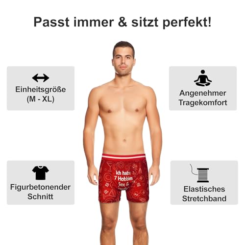 Tiwoca Boxershorts mit frechem Spruch – Unterhosen Einheitsgröße als lustige Geschenke für Männer – ob als Geburtstagsgeschenk Mann, Boyfriend Gift, Kollegen Geschenk