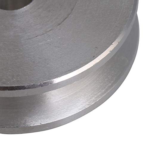 31x15x6 MM Silber Aluminiumlegierung Einzelnut 6 MM Feste Laufrolle für Motorwelle 3-5 MM PU Runde Gürtel