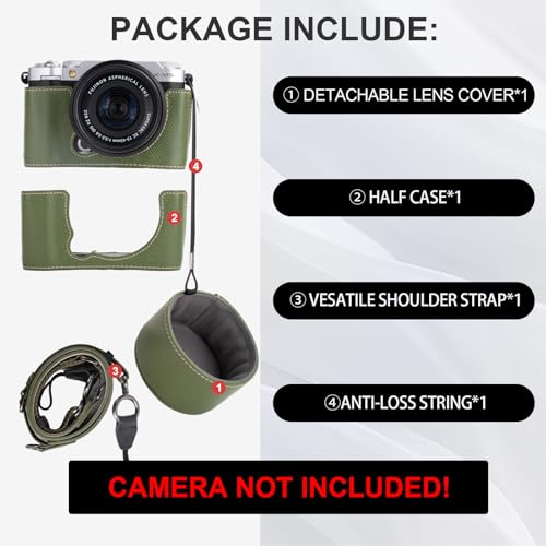 Funda protectora para cámara Fujifilm XM5 verde miniatura 7