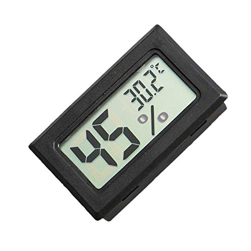 Medidor de temperatura e umidade, 5pcs Mini LCD digital sem fio higrômetro
