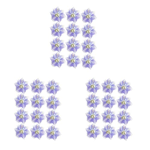 CUDDIKAJI 3 Marcadores de Flores Secas Adesivos Simulação Decoração para Moldes de Resina Roxo claro