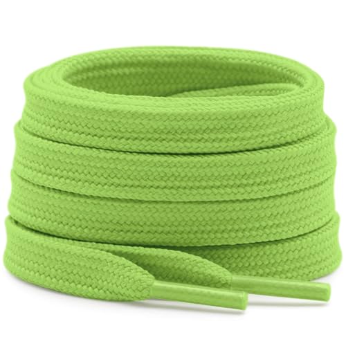 Image of DELELE Solid Flat Shoelaces Hollow Thick Athletic Shoe Laces Strings 2 Pair