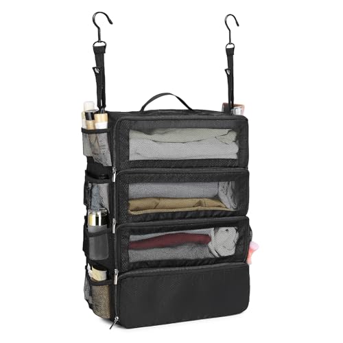 Aucovely Organiseur de valises de voyage pour bagages à compression à suspendre dans un placard (sac uniquement)