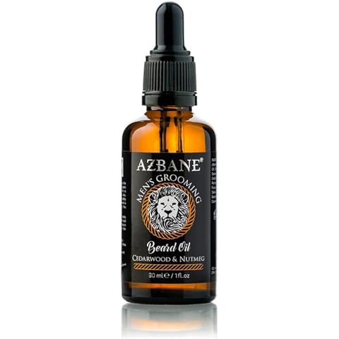 KENZADI Premium Argan Oil based Beard Oil Cedarwood & Nutmeg by Azbane (1 oz) Cover