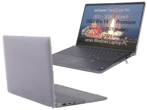 Funda mCover Dell Pro 14 Premium PA14250 PA14260 transparente de 14 pulgadas