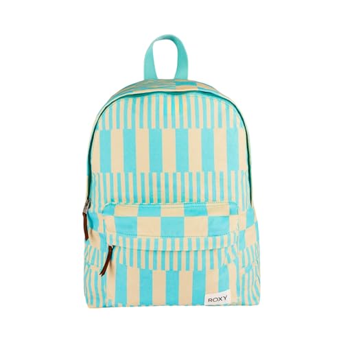 Roxy Mochila Sugar Baby | Viagem | Férias | Trabalho | Transporte diário | Capacidade de 16 L, Turquesa xadrez, One Size, Mochila Sugar Baby | Viagem | Férias | Transporte diário | Capacidade de 14 l