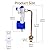 Lychee Light Toilet Fill Valve Replacement, Tank Rapir Parts Kit, Silent Flush Valve Compatible with Kohler 1007488 Fill Valve.