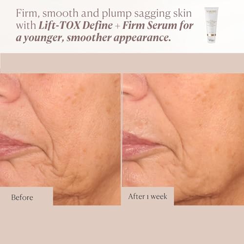 Nakery Lift-Tox Define & Firm Face Tightening Treatment with NAD+ & Collagen Booster, Neck & Jawline Roller for Sagging Skin, Lifting Wrinkles, Jowls, Crepey Texture, Firming for Women 50+
