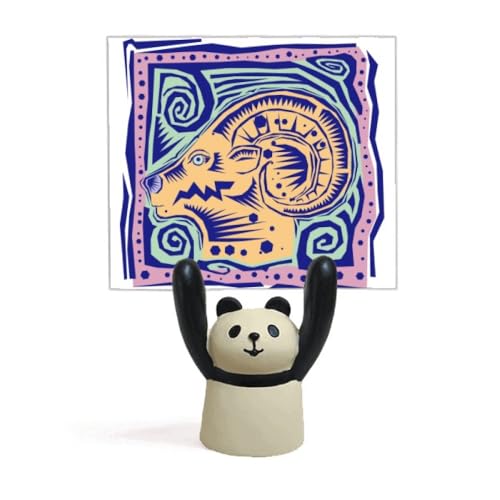 Support de mémo panda en bois décoration constellation Capricorne