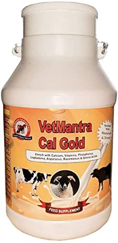 Image of Cal Gold 5 LTR, Calcium for Cow, Buffalo, Goat, Sheep, Horse, Dog, cat, Pig, Milk Enhancer for Diary Animals, Vitamins and Minerals, Veterinary Calcium, chelated Feed Supplement
