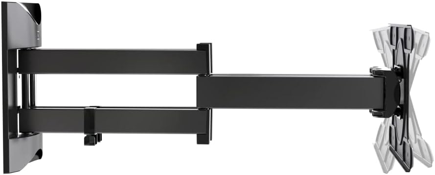 Meliconi Space System DUALMOTION OLED, Dual Arm and Dual Rotation Mount, for OLED TVs from 40" to 82", up to VESA 400x200, Adjustable Horizontally and Vertically