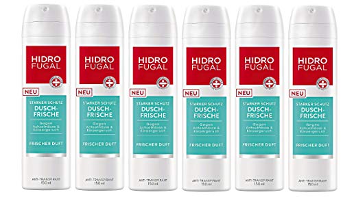 Hidrofugal Classic Spray, Deo-Spray mit dezentem Duft, hochwirksames Anti-Transpirant bietet starken Schutz gegen Schweiß, 3er-Doppel-Pack (6 x 150 ml)