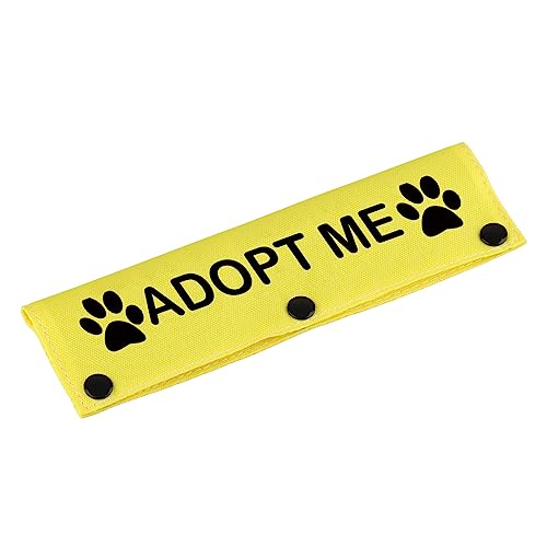 Funny Dog Leash Sleeve Adopt Me Dog Leash Wrap Wrap Alert Hanging ID Patch Tag Pet Birthday Gift (Adopt Me-YE Sleeve) Funny Dog Leash Sleeve Adopt Me Dog Leash Wrap Wrap Alert Hanging ID Patch Tag Pet Birthday Gift (Adopt Me-YE Sleeve)