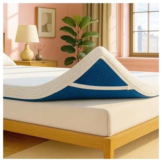 ViscoSoft 3 Inch Memory Foam Mattress Topper Twin XL - Select High Density Ventilated Extra Long Mattress Pad - Removable Bamboo-Rayon Cover