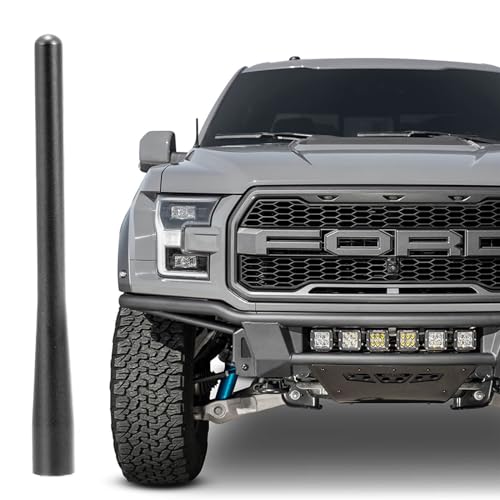 4.5 Inch Short Antenna for Ford F150 2009-2026, Aluminum Antenna F150 Accessories Ford F-150 Raptor Lightning 2017-2026 F250 F350 Pickup Truck Replacement Antenna