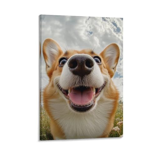 Tableau Corgi pour une décoration murale pleine de joie et de douceur