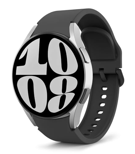 MoKo Correa Deportiva Compatible con Samsung Galaxy Watch 7 FE 6 5 4 40mm 44mm/Watch 4 6 Classic 42mm 46mm 43mm 47mm/5 Pro 45mm, 20mm Pulsera de Silicona Suave para Hombre Mujer, Negro