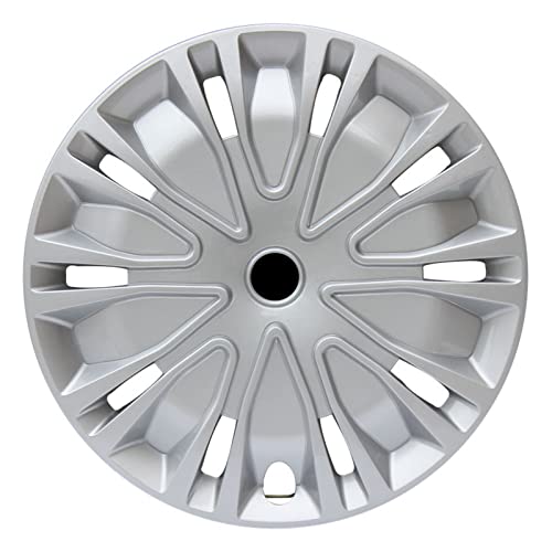 ホイールカバー 12インチ 4点セット ホイールキャップ 軽自動車 SUV 乗用車用 タイヤ装飾 カーアクセサリ カーホイール装飾 ホイールキャップ 耐衝撃性 取付けリング付 取り付け簡単 シルバー
