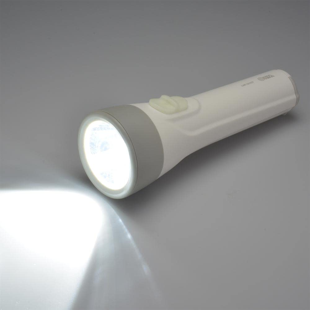 Amazon.co.jp: オーム電機 LED懐中ライト 懐中電灯 常備灯 単1形乾電池