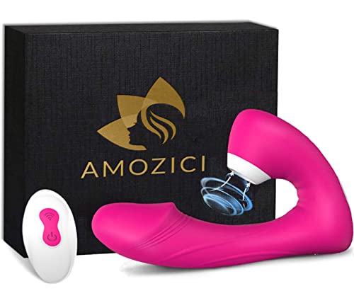 Masajeador AMOZICI Ŝạtisfyęr sùcciønadør pro 5 original con 9x9 modos de masaje Ŝạtisfạcęr con control remoto Ṿiḇrāḑòrádòr Ṃújēr Carga USB Magnetic Cover