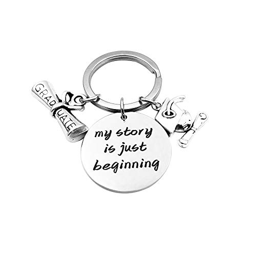 Llaveros de graduación de clase 2021 - My story is just beginning 2021 regalo de graduación para ella Cover