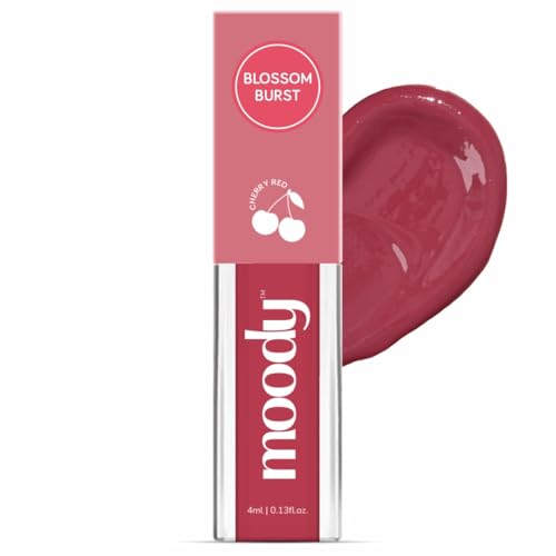 Image of Moody Drip Matte Liquid Lipstick -Blossom Burst, with Jojoba Seed Oil & Vitamin E | Transferproof, Long Lasting & Vibrant Lip Colors That Last Upto 12 Hours | Paraben Free Lip Tint, 4ml