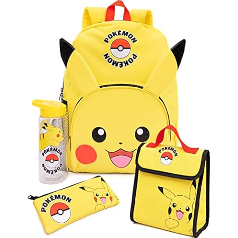 Pokemon Pikachu 4 Piece Backpack Set Cover