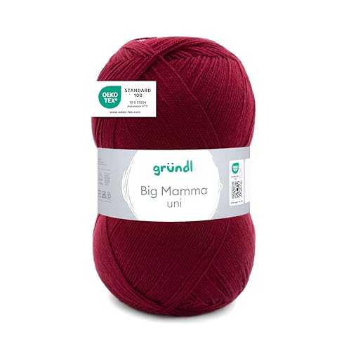 Gründl Wolle Big Mamma uni - XXL Wolle zum Stricken - Strickgarn - Weich und hautfreundlich - 100 {4d35421ea936f927d9d09f19164eec2743df6cc8d64d232b49fec997aea67c2e} Polyacryl - 1 Knäuel 400 g / 1040 m - Nadelstärke 3,5- 4,5 - kirsche Gründl Wolle Big Mamma uni - XXL Wolle zum Stricken - Strickgarn - Weich und hautfreundlich - 100 {4d35421ea936f927d9d09f19164eec2743df6cc8d64d232b49fec997aea67c2e} Polyacryl - 1 Knäuel 400 g / 1040 m - Nadelstärke 3,5- 4,5 - kirsche