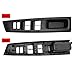 Front Armrest Upper Panel Left & Right Compatible with Toyota Vitz 2010 2011 2012 2013 2014 Replace 74231-52630-C0 74232-52570-C0 Window Switch Bezel Door Glass Lift Switch Cover Car Accessories